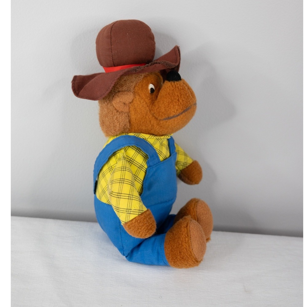 Fisher-Price Papa Berenstain Bear Plush Kids 12in Brown Good Vintage 1982 778 - Picture 4 of 5